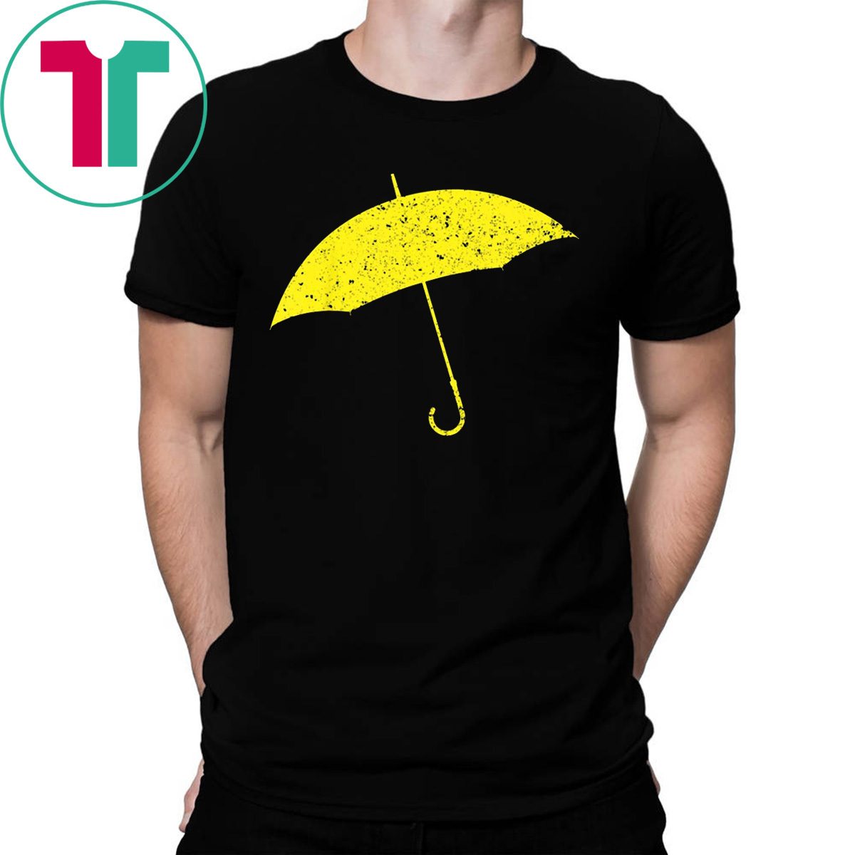 Vintage Yellow Umbrella Hong Kong Movement 2019 T-Shirt - OrderQuilt.com