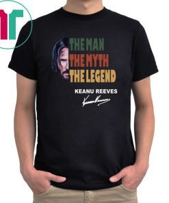 Vintage john wick the man the myth the legend keanu reeves signature Tee Shirt