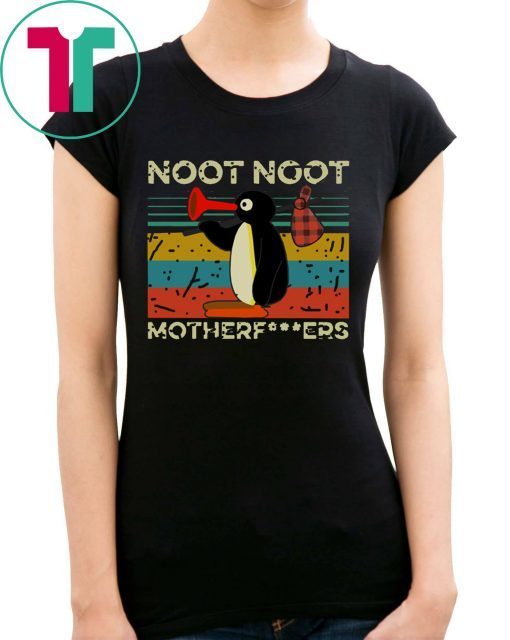 Womens Pingu Noot Noot Motherfucker Vintage T-Shirt