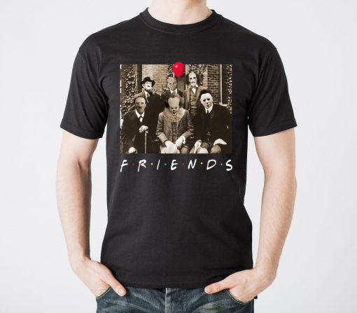 Womens Psychodynamics Horror Characters Friends T-Shirt