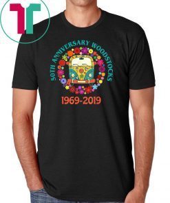 Woodstocks 50th anniversary 1969-2019 peace love Unisex Gift Tee shirt