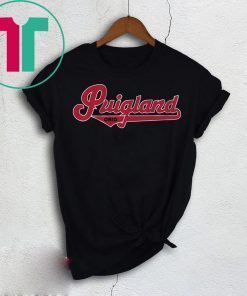 Yasiel Puig Tee Shirt - Puigland, Cleveland, MLBPA
