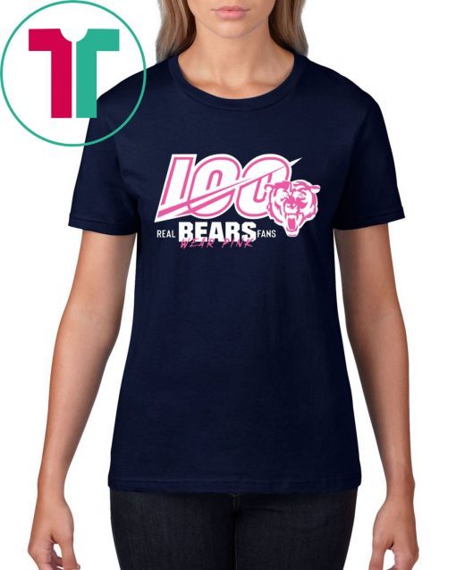 100 Years Of Bears Real Bears Fans Wear Pink Tee Shirt