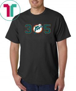 305 Miami Dolphins Classic Tee Shirt