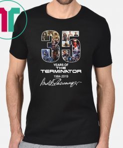 35 years of the terminator 1984-2019 signatures shirt1