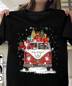 German Shepherd Christmas Car Tee Shirt
