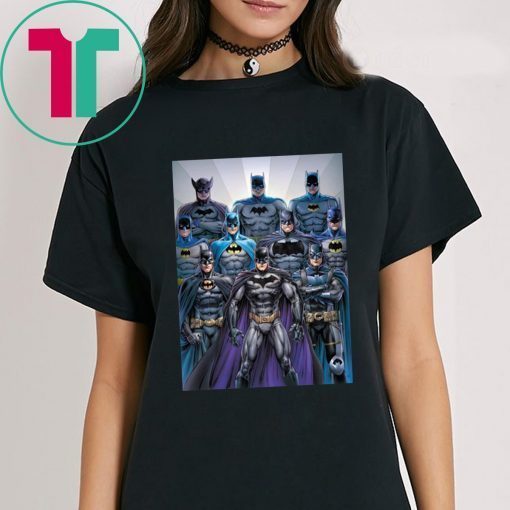 80th Anniversary Batman Through The Decades Tee Shirt