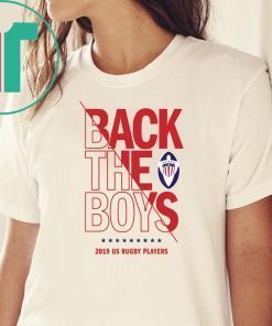 Back the Boys 2019 USA Rugby Players Squad T-Shirt For Mens Womens