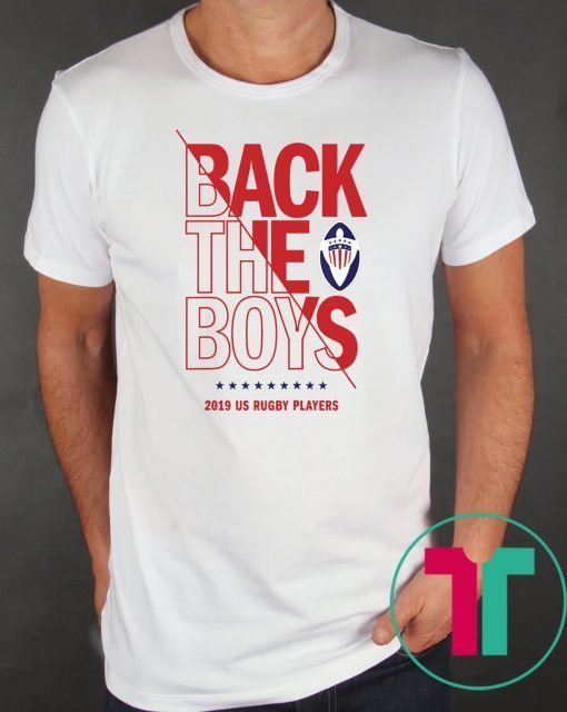 Back the Boys 2019 USA Rugby Players Squad T-Shirt