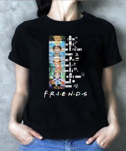 Best design FrBest design Friends tv show one piece characters signatures shirtiends tv show one piece characters signatures shirt