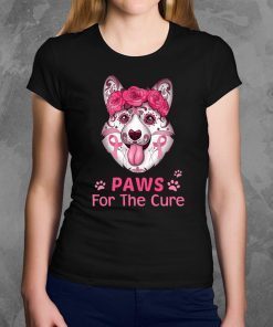 Breast cancer awareness corgi for the cure Shirt
