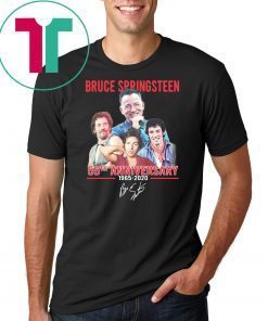 Bruce springsteen 55th anniversary 1965-2020 signatures shirt