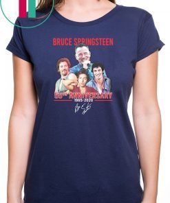 Bruce springsteen 55th anniversary 1965-2020 signatures shirt