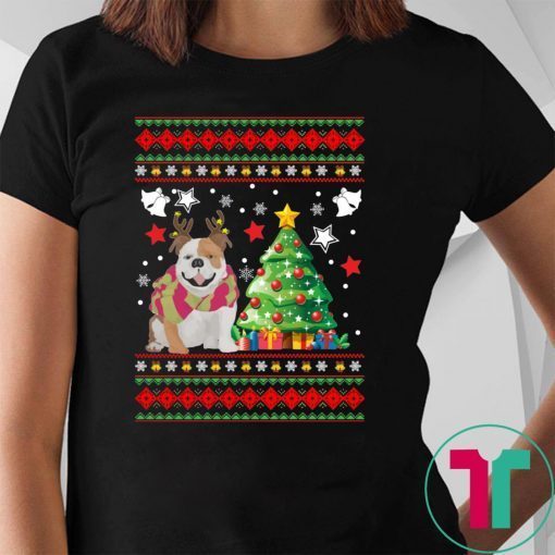 Bulldog Christmas sweatshirt T-Shirt