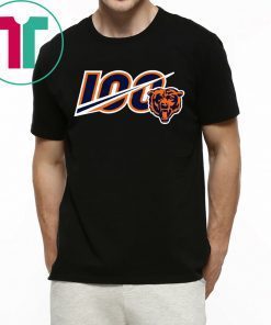 Chicago Bears 100 T-Shirt for Mens Womens Kids
