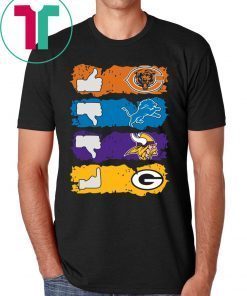 Chicago Bears Minnesota Vikings Detroit Lions and Green Bay Packers Tee Shirt