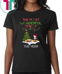 Christmas mickey mouse the most wonderful time of the year shirt