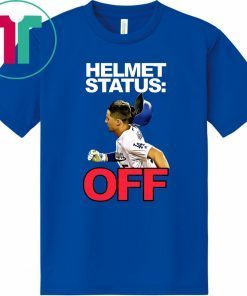 David Freese LA Dodgers Helmet Status Off Shirt