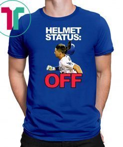 David Freese LA Dodgers Helmet Status Off Shirt