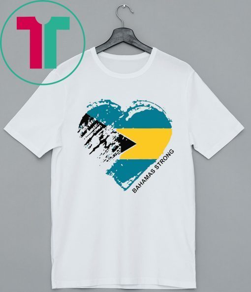 Flag Heart for the Bahamas Strong T-Shirt