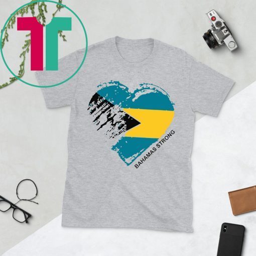 Flag Heart for the Bahamas Strong T-Shirt