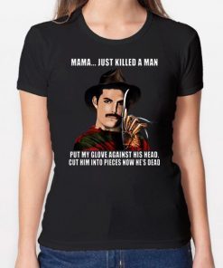 Freddie Mercury In Freddy Krueger Costume Bohemian Rhapsody T-shirt