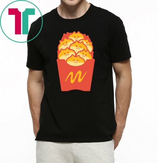 Friendch Fries Mcdonalds Cat T-Shirt for Mens Womens Kids