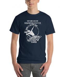 Funny Volleyball Player She's Not Just My Granddaughter Tee T-Shirt