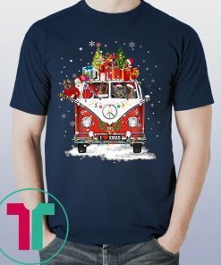 German Shepherd Christmas Car Tee Shirt