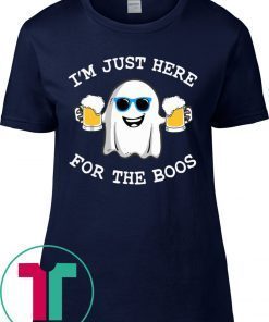 Ghost I’m just here for the boos tee shirt