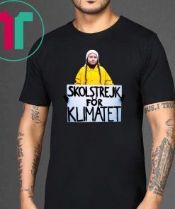 Greta Thunberg Skolstrejk For Klimatet Classic Tee Shirt