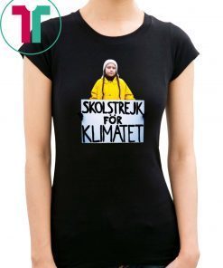 Greta Thunberg Skolstrejk For Klimatet Unisex Tee Shirt