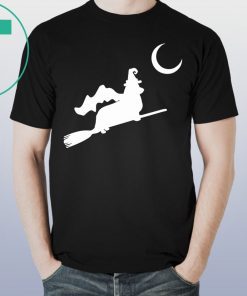 Halloween Corgi Witch Flying Silhouette Shirt