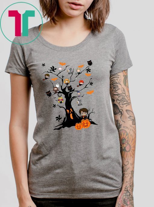 Halloween Harry Potter Tree Classic Tee Shirt For Mens Womens