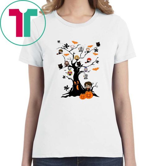 Halloween Harry Potter Tree T-Shirt Limited Edition