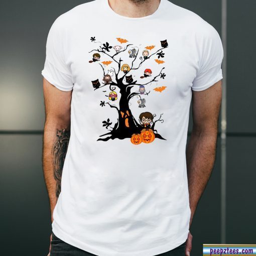 Halloween Harry Potter Tree Unisex Tee Shirt