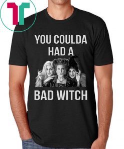 Halloween You coulda had a bad witch tee shirt