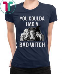 Halloween You coulda had a bad witch tee shirt