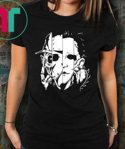 Halloween horror movie characters mashup shirt