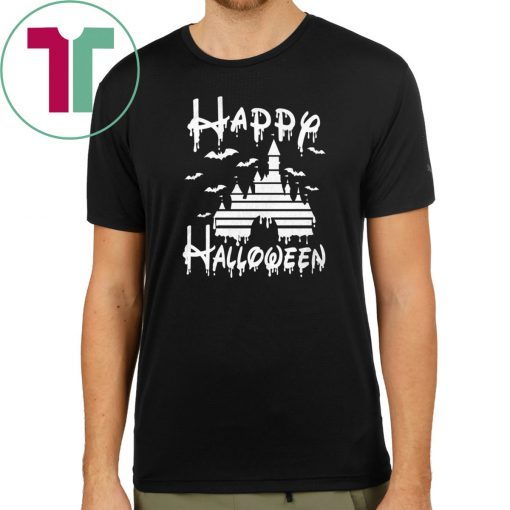 Happy Halloween Disney Castle Kid T-shirt
