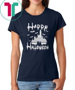 Happy Halloween Disney Castle Kid T-shirt