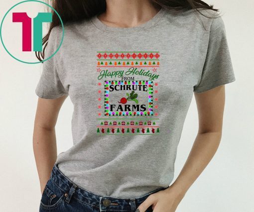 Happy holidays from Schrute farms Christmas T-Shirt