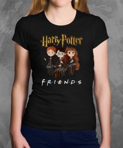 Harry potter characters friends tv show signatures shirt