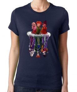 Hocus pocus characters chibi water reflection shirt