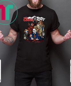 Horror Characters Coors Light Halloween T-Shirt