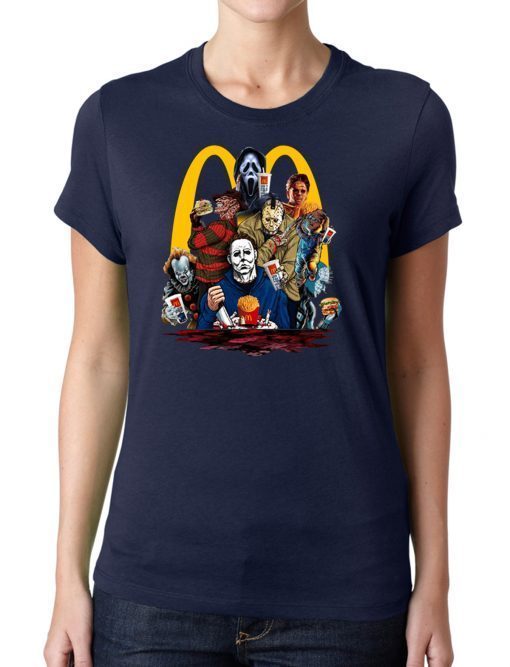Horror Movie Characters MCdonald Shirt