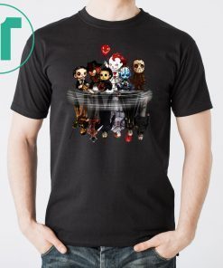 Horror characters movie water mirror reflection shirt