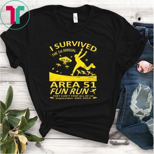 I Survived 1st Annual Area 51 5K Fun Run Tee Shirt