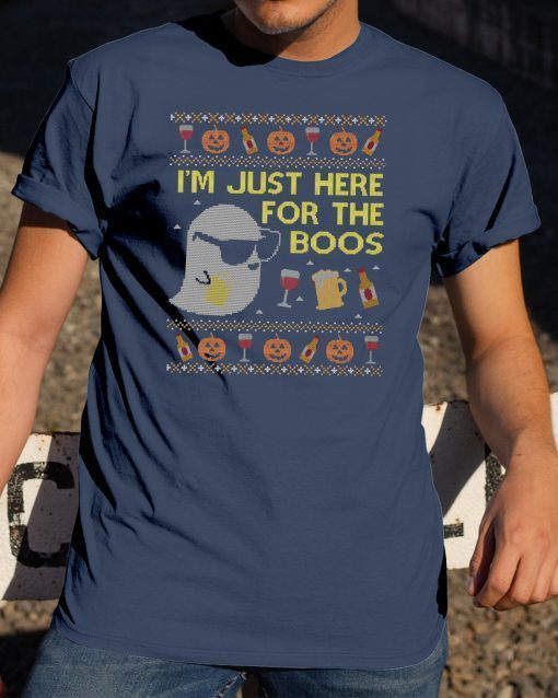I’m just here for the boos Christmas Tee Shirt