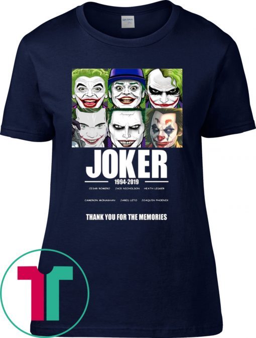 JOKER 1994 2019 THANK YOU FOR THE MEMORIES TEE SHIRT